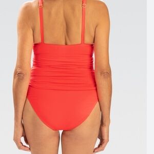 Dolfin Aquashape 20 NWT bright coral pink one piece swimsuit
